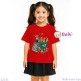  Áo Thun Gia Đình Tay Ngắn In Chữ Độc lập - Tự Do (26kg - 72kg) 