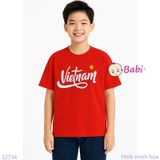  Áo Thun Gia Đình Tay Ngắn In Chữ Việt Nam (26kg - 72kg) 