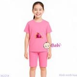  Bộ Bé Gái Quần Lửng In Hình Công Chúa (23-56kg) 
