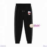  Quần Jogger Trẻ Em  Hình S.N.O.P.P.Y Ôm Tim Có Viền (23kg - 65kg) 