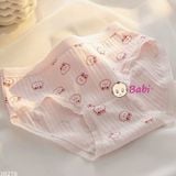  H2 Quần Lót Tam Giác Cotton Set 5c Cho Mẹ Và Bé Gái (35-53kg) 