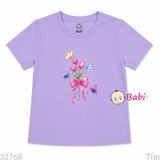 (H1) Áo Thun Baby Tee Mẹ Và Bé In Hoa (30-68Kg) 