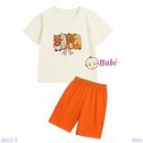  Bộ Bé Gái Quần Lửng In Chữ Đơn Giản (23-56kg) 
