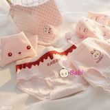  H2 Quần Lót Tam Giác Cotton Set 5c Cho Mẹ Và Bé Gái (35-53kg) 