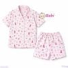  Bộ Pijama Tay Ngắn Quần Đùi Họa Tiết M2 (25-58kg) 