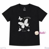  (H5) Áo Thun Baby Tee Mẹ Và Bé In Bướm (30-68Kg) 