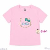  (H6) Áo Thun Baby Tee Mẹ Và Bé In Chữ Hello (30-68Kg) 