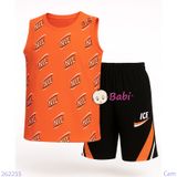  Bộ Sát Nách Quần Lửng  Bé Trai In Chữ Đơn Giản (23-53kg) 