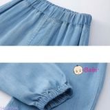  QUẦN JEAN GIẤY BO ỐNG BÉ TRAI 