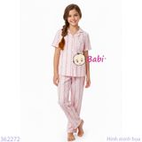  Bộ Pijama Tay Ngắn Quần Dài Họa Tiết Xinh Xắn (25-58kg) 
