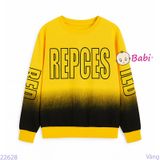  Áo Thun Bé Trai Cổ Tròn Tay Dài In Loang Cham Sành Điệu (6 - 15 tuổi) 