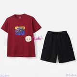  Bộ Thun Bé Trai Tay Ngắn Quần Ngắn Hình Xe (23kg - 62kg) 