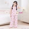 M2 Bộ Tole Lanh Quần Dài Mẹ Bé Gái (40-65kg)