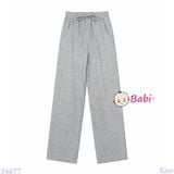  Quần Thun Suông Dài Bé Trai Bé Gái Màu Trơn M2 (27-75kg) 