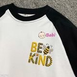  Áo Tay Dài Raplang Bé Trai, Gái Teen Be Kind (30-65kg) 
