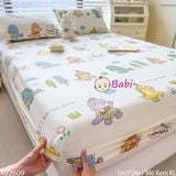  Bộ Drap Nệm Nhiều Họa Tiết Xinh Xắn (1m5*2m) (kèm 2 vỏ gối) 