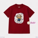  (H2) Áo Thun Bé Gái Cotton In Hình Mèo Mặc Mát Mùa Hè (33-70Kg) 