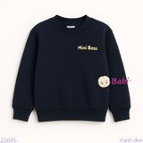  Áo Thun Tay Dài Form Rộng Mini Boss Cho Bé  (17kg-75kg) 