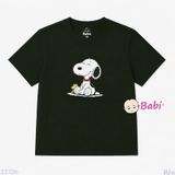  (H1)Áo Thun Cotton Tay Ngắn Bé Trai In Snoo.py (35-70kg) 