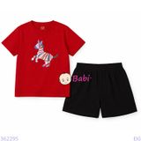  Bộ Bé Gái Tay Ngắn Quần Đùi Hình Chú Ngựa (24-52kg) 