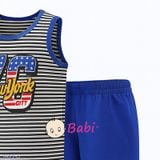  Bộ Sát Nách Quần Lửng  Bé Trai Mix Sọc (30-47kg) 