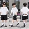  M2 Áo Thun Cotton Bé Trai In Gấu Sau Áo (23-62kg) 