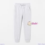  Quần Jogger Trẻ Em Màu Trơn Bo Thun (23kg - 65kg) 