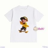  Áo Thun Gia Đình In Hình Bé Trượt Ván (26-72kg) 