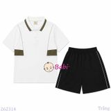  M1 Set Bộ Trai Áo Cổ Trụ P.o.l.o Quần Đùi (48-75kg) 
