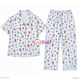  Bộ Pijama Tay Ngắn Quần Dài Họa Tiết Cún M2 (25-58kg) 