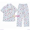  Bộ Pijama Tay Ngắn Quần Dài Họa Tiết Cún M2 (25-58kg) 