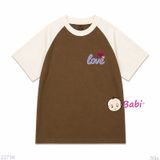  H2 Áo Thun Raplang Tay Ngắn LOVE (26-65kg) 