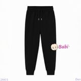  Quần Jogger Trẻ Em Màu Trơn Bo Thun (23kg - 65kg) 