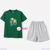  Bộ Thun Bé Trai Tay Ngắn Quần Ngắn M1 (23kg - 62kg) 