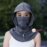  Khẩu Trang Kèm Mũ Trùm Chống Nắng 