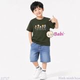 (H2)Áo Thun Cotton Tay Ngắn Bé Trai In Friends (35-70kg) 