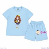  Bộ Thun Mát Bé Gái Hoa Vàng Mùa Hè Size 20-55kg 