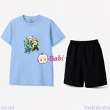  Bộ Thun Bé Trai Tay Ngắn Quần Ngắn M1 (23kg - 62kg) 