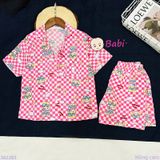  Bộ Pijama Tay Ngắn Quần Đùi Nhiều Họa Tiết (25-58kg) 