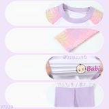  Bộ Bơi Bé Gái Tay Dài Quần Dài Màu Tím Hồng (26-50kg) 