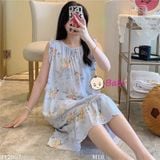  Đầm Tole Lanh Mùa Hè Mặc Mát Mẹ Bé (fs trên 50kg) 