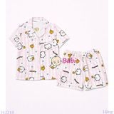  Bộ Pijama Tay Ngắn Quần Đùi Gấu M10 (25-58kg) 