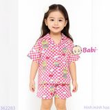  Bộ Pijama Tay Ngắn Quần Đùi Nhiều Họa Tiết (25-58kg) 