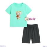  Bộ Bé Gái Quần Lửng In Họa Tiết Dễ Thương (23-56kg) 