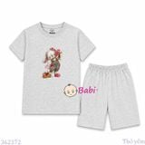  Bộ Thun Cotton Quần Lửng Bé Gái Mặc Hè (30-56kg) 