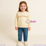  Áo Thun Tay Dài Form Rộng Chữ Happy Everyday (17kg - 75kg) 