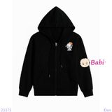  Áo Khoác Da Cá Trẻ Em Hình Cún Đội Nón (20kg - 65kg) 