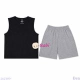  Bộ Thun Sát Nách Bé Trai Trơn (27 -65kg) 