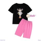 Bộ Bé Gái Quần Lửng In Hình Xinh Xắn (23-56kg) 