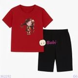  Bộ Bé Gái Tay Ngắn Quần Lửng Bé Tóc Bím (20-55kg) 